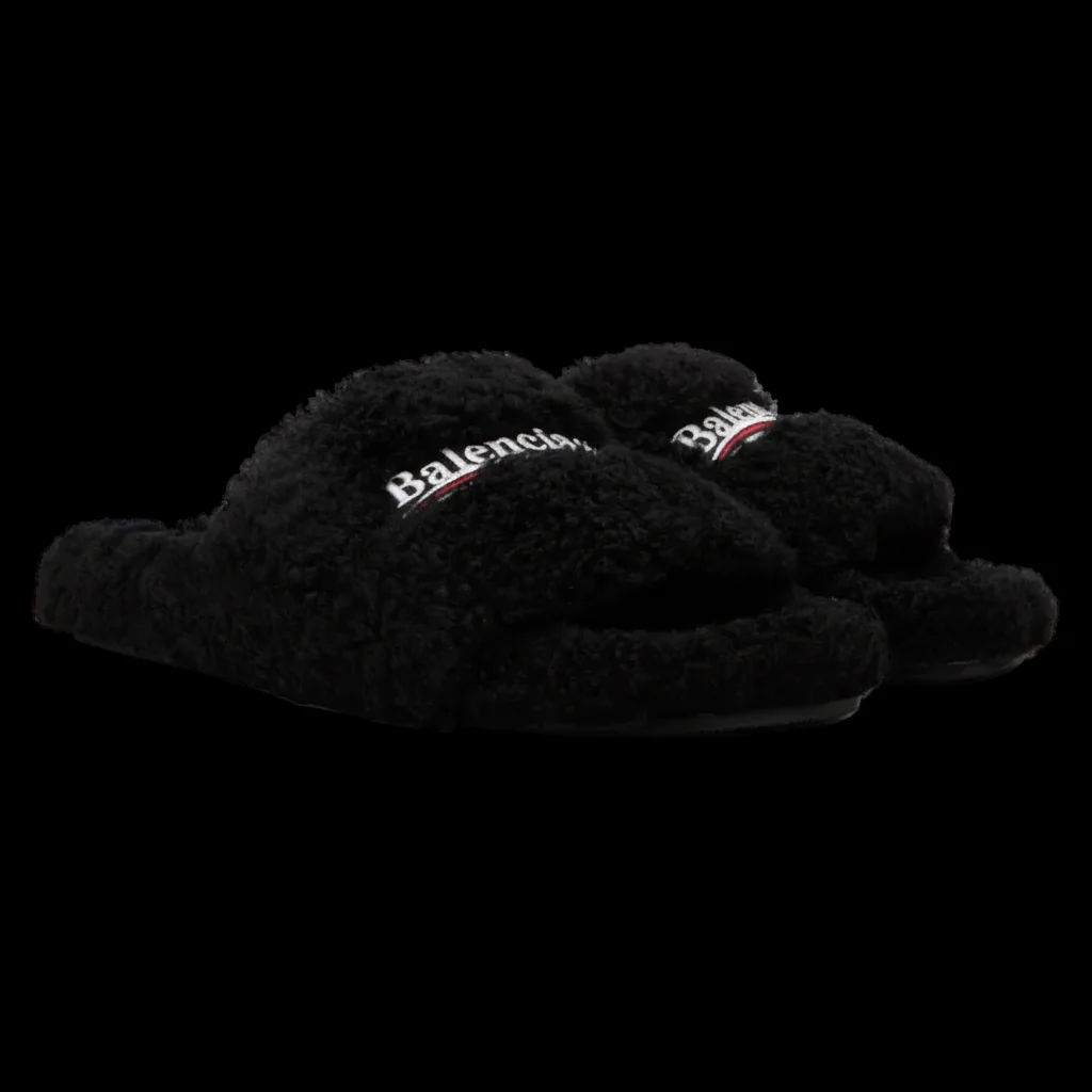 Balenci Furry Slides